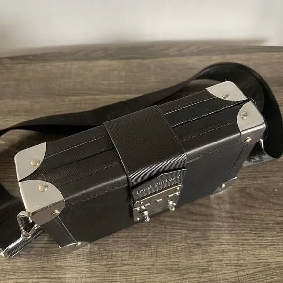 Lord Culture Women Black With Metal Hardware Hard Case Bag Crossbody - Picture 4 of 11